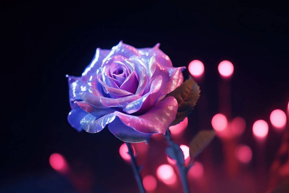 Rose flower plant light.