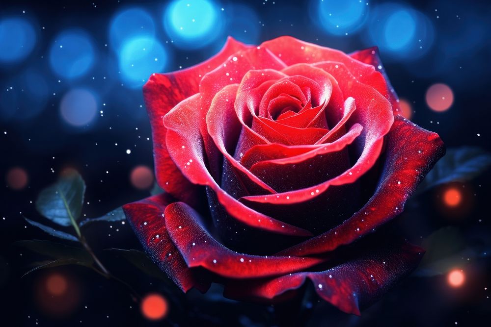 Rose flower plant red.