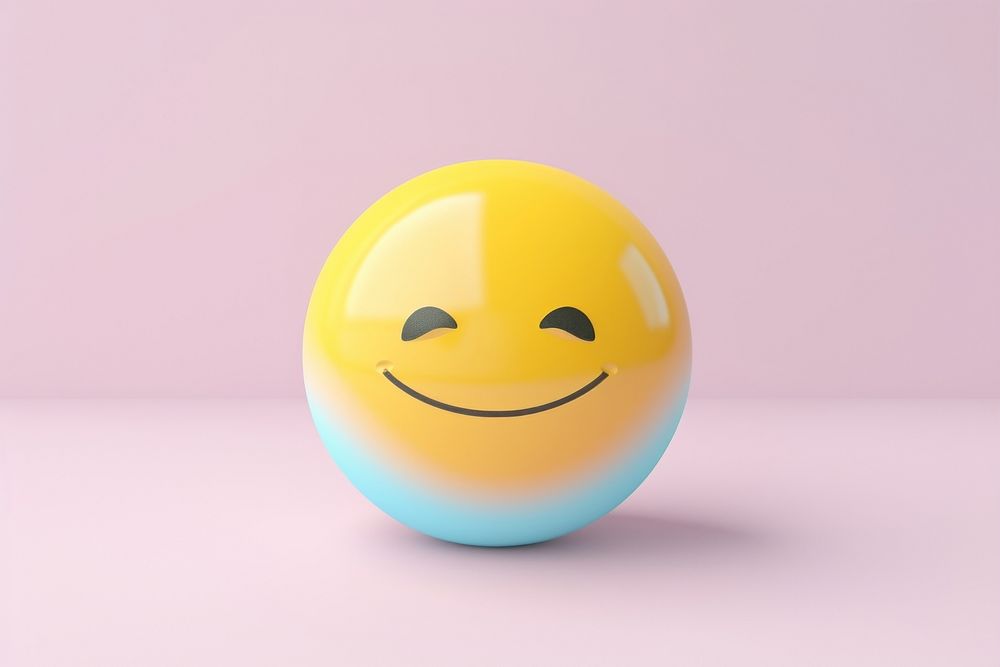 Smile emoji face egg anthropomorphic.