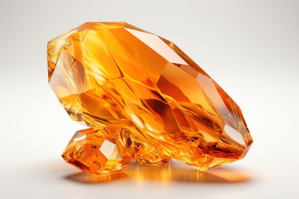 Orange gemstone crystal jewelry.