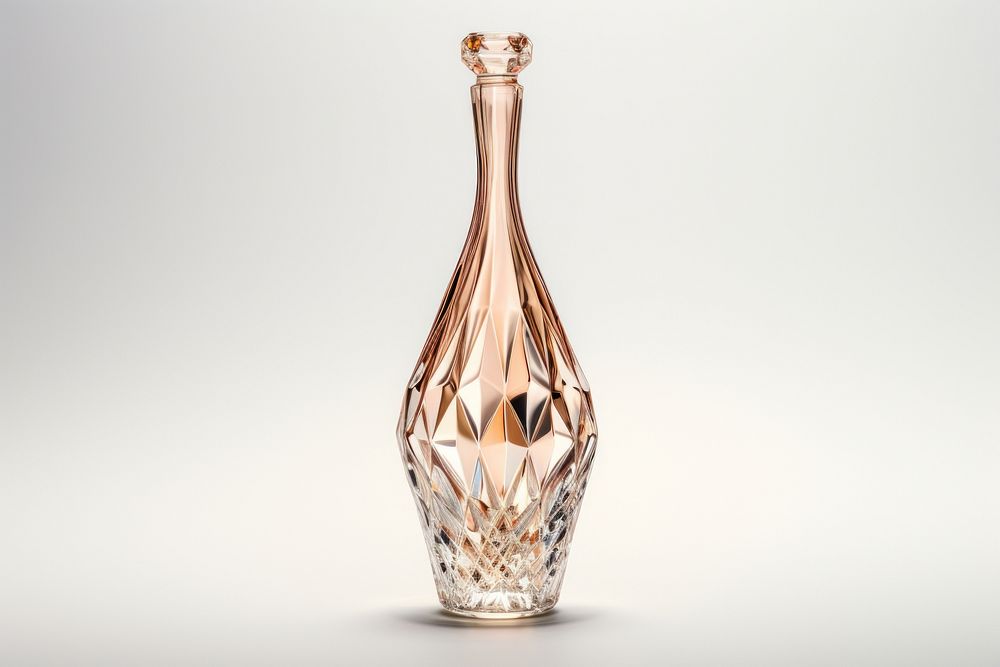 Champagne bottle perfume glass vase.