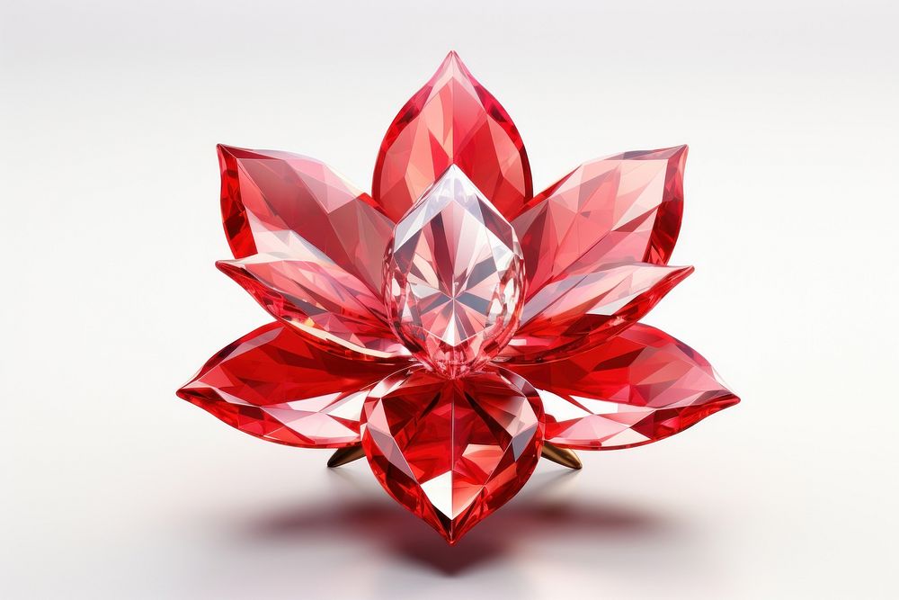 Flower gemstone jewelry crystal.