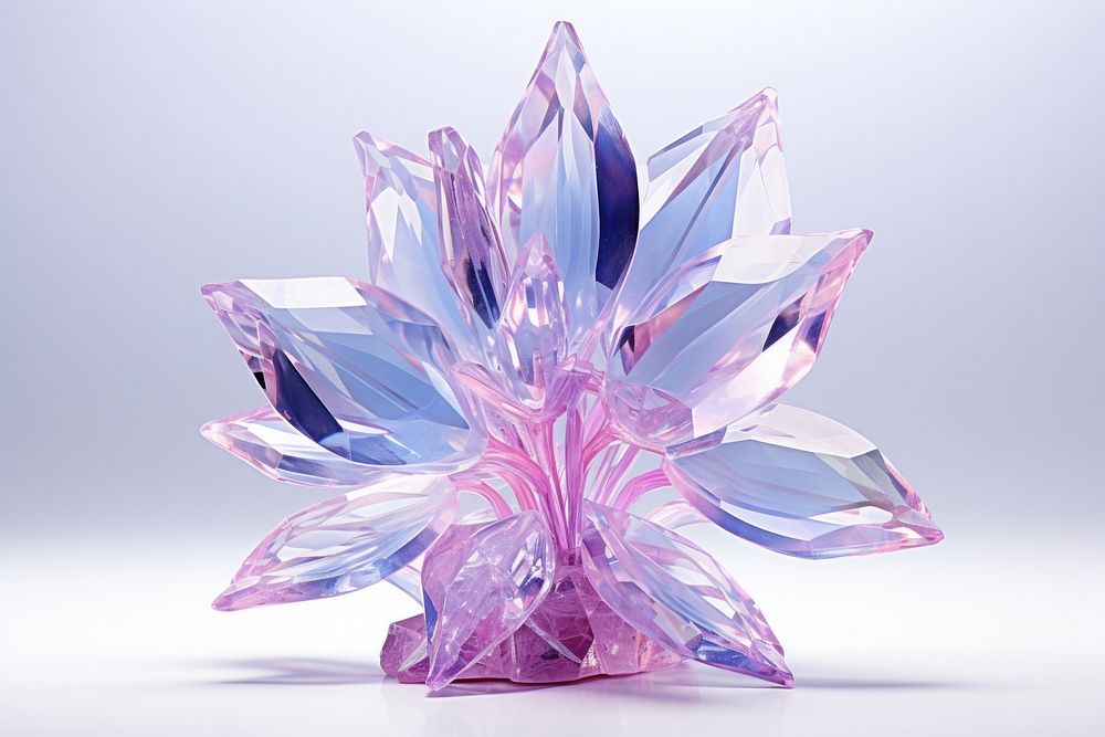 Flower gemstone crystal jewelry.