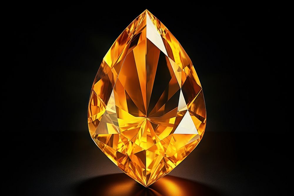 Yellow gemstone jewelry diamond.