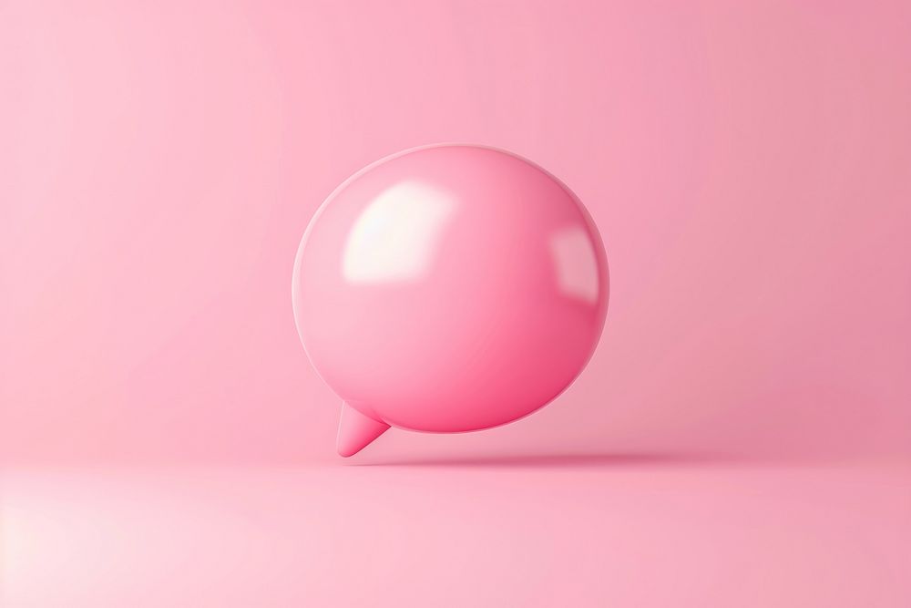 Speech bubble balloon sphere simplicity.