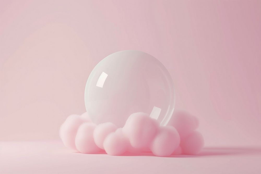 Speech bubbler sphere transparent medication.