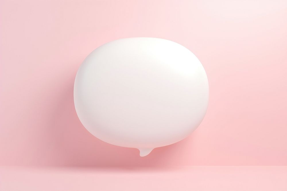 White speech bubble balloon simplicity lighting.