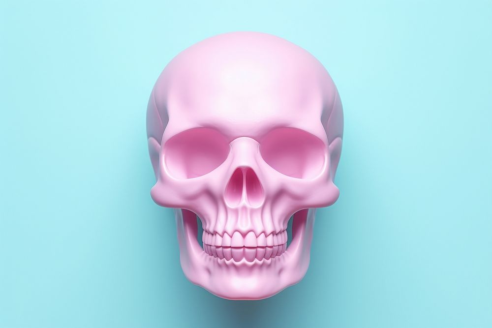 Skull anatomy purple spooky.