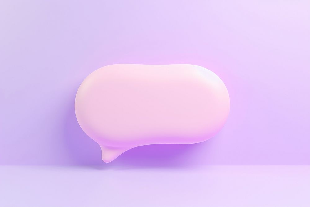 Speech bubble purple investment technology.