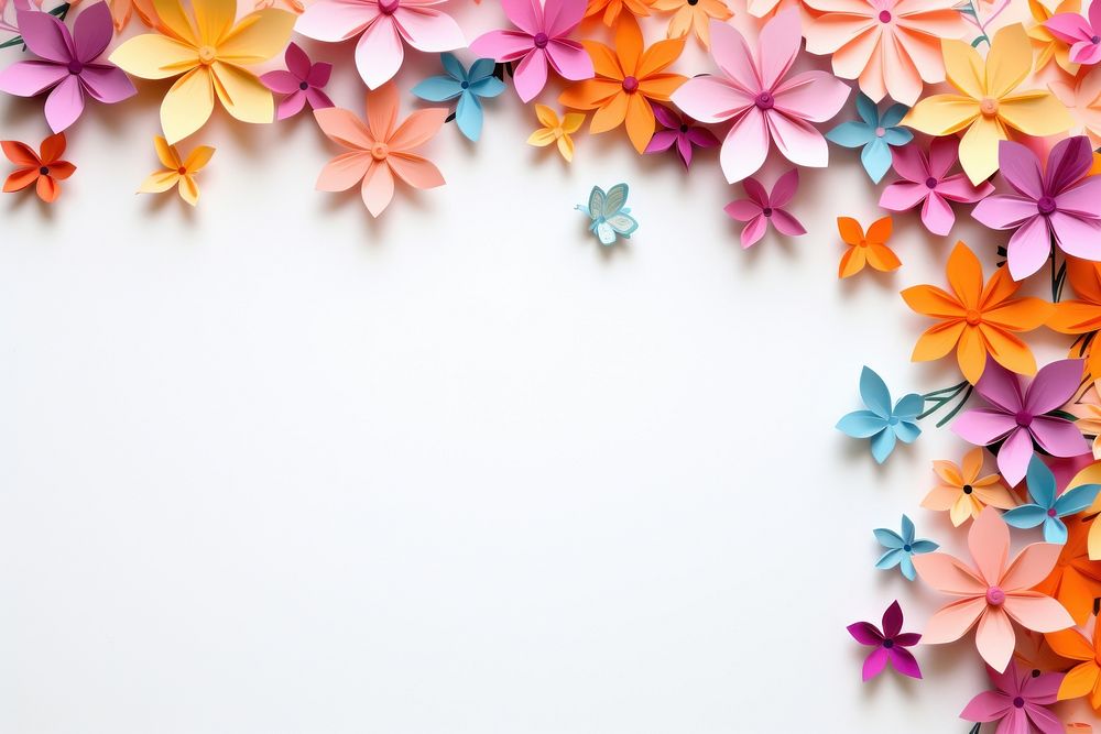 Backgrounds pattern origami flower.