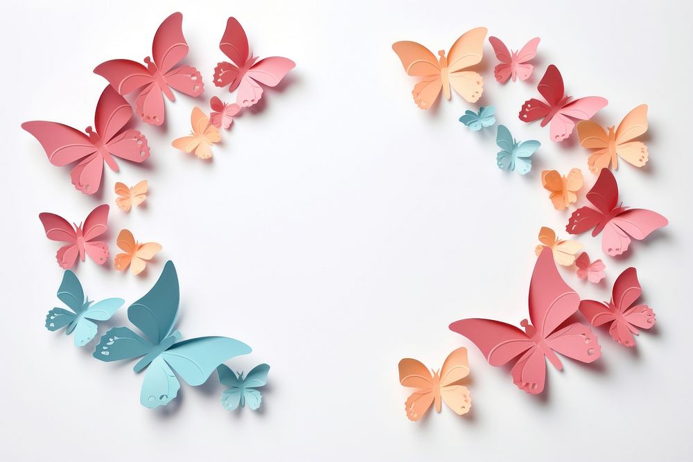 Butterfly origami paper art.