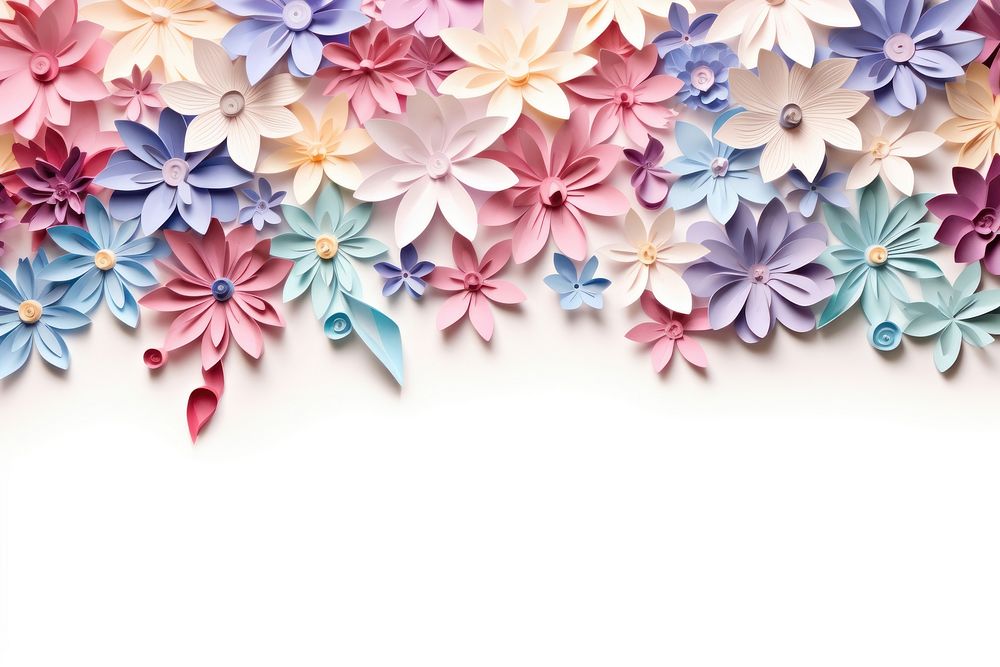 Flower backgrounds pattern origami.