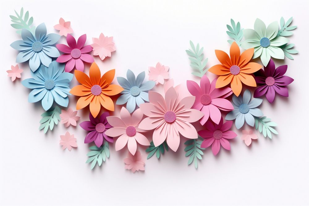 Flower backgrounds pattern origami.