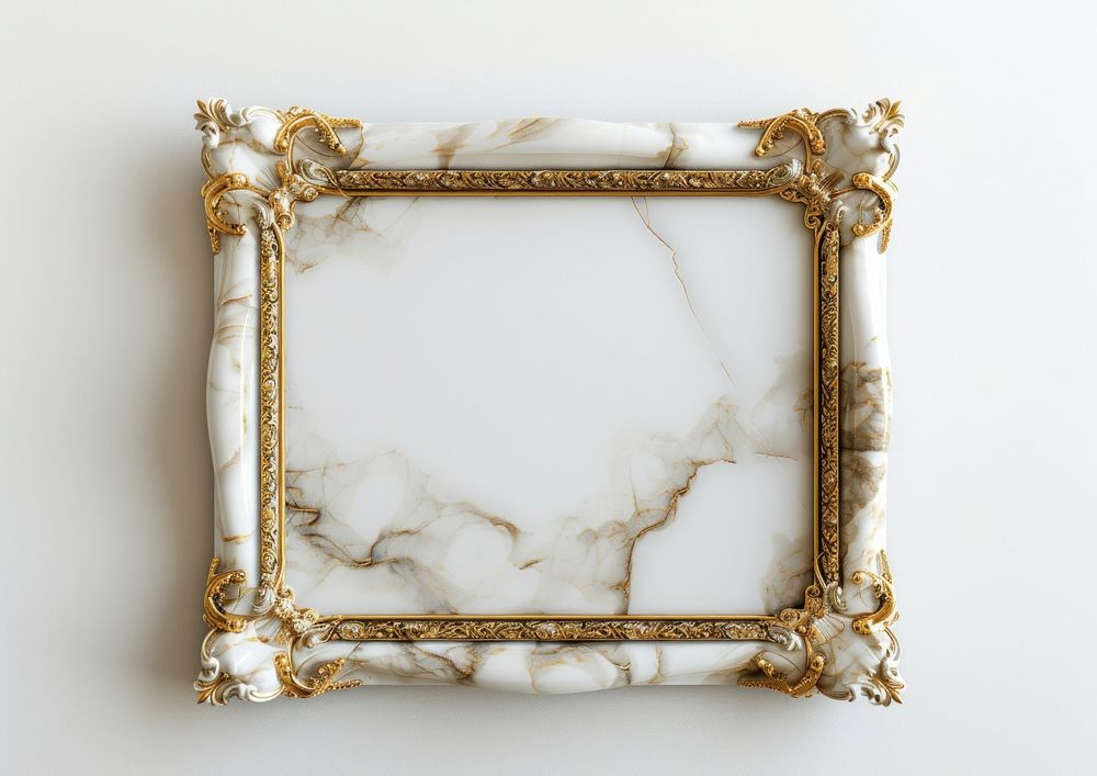 Marble frame rectangle porcelain.