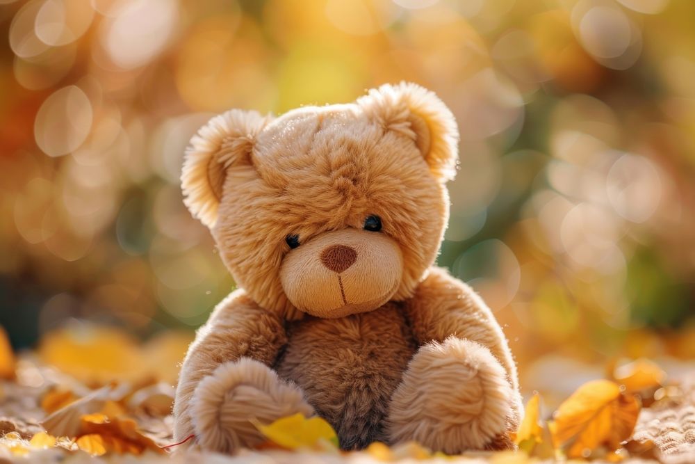 Brown cute wallpaper toy representation relaxation.