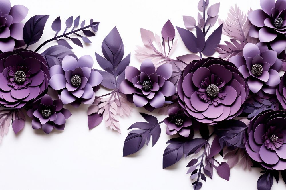 Dark flower floral border backgrounds pattern purple.