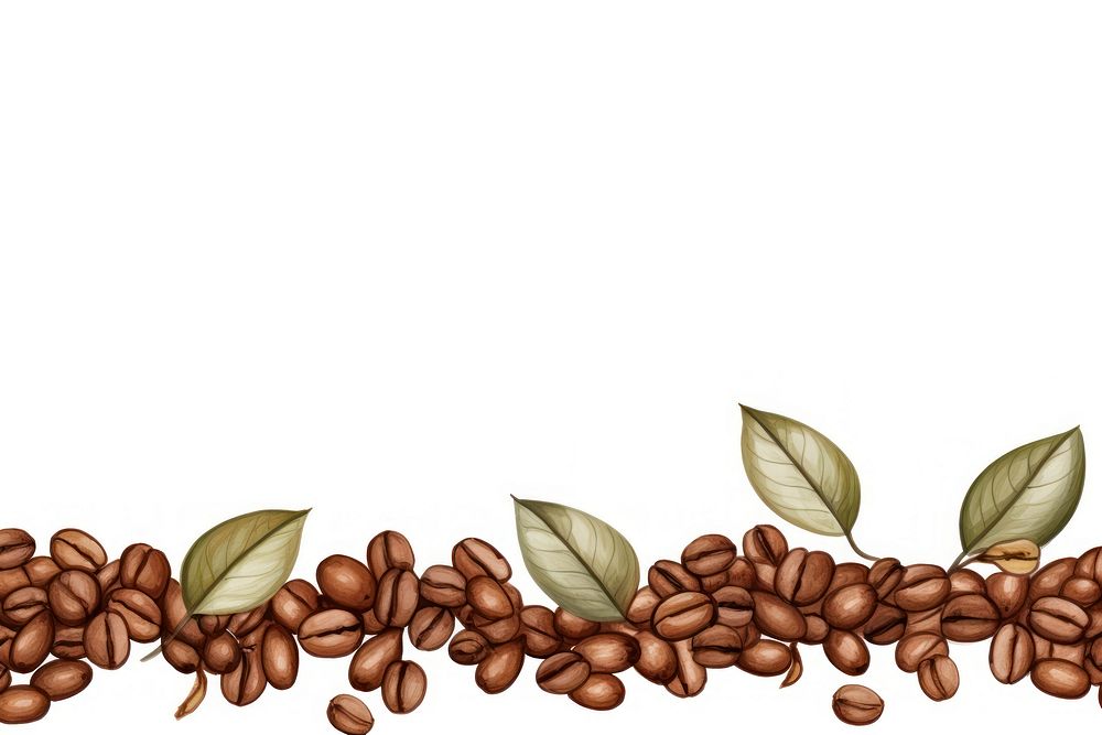 Coffee beans coffee white background coffee beans.