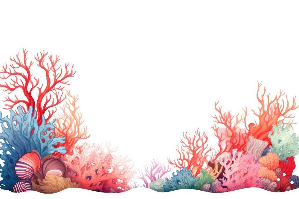 Colorful coral outdoors nature sea.