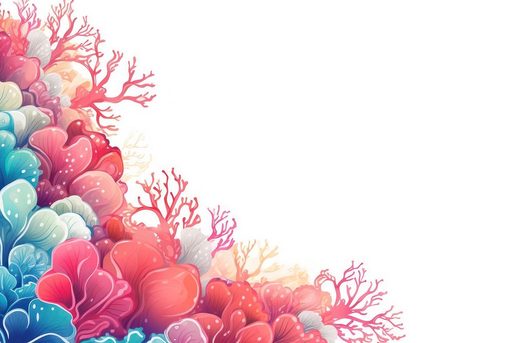 Colorful coral backgrounds outdoors pattern.