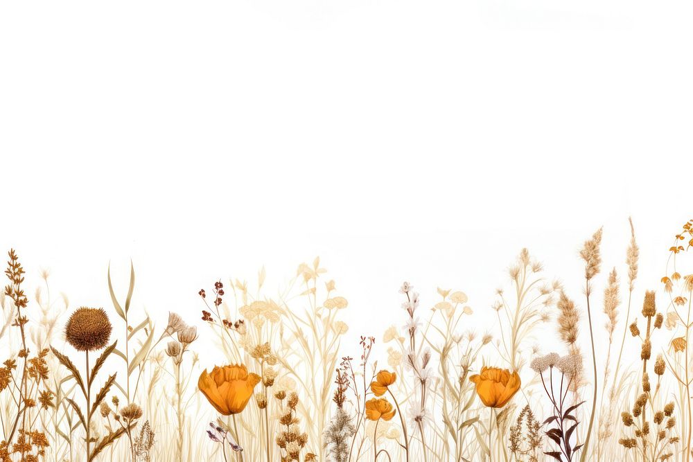 Dried flower backgrounds landscape outdoors.