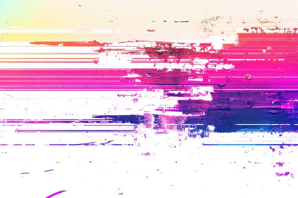 Retro glitch noise static television overlay effect backgrounds purple splattered.