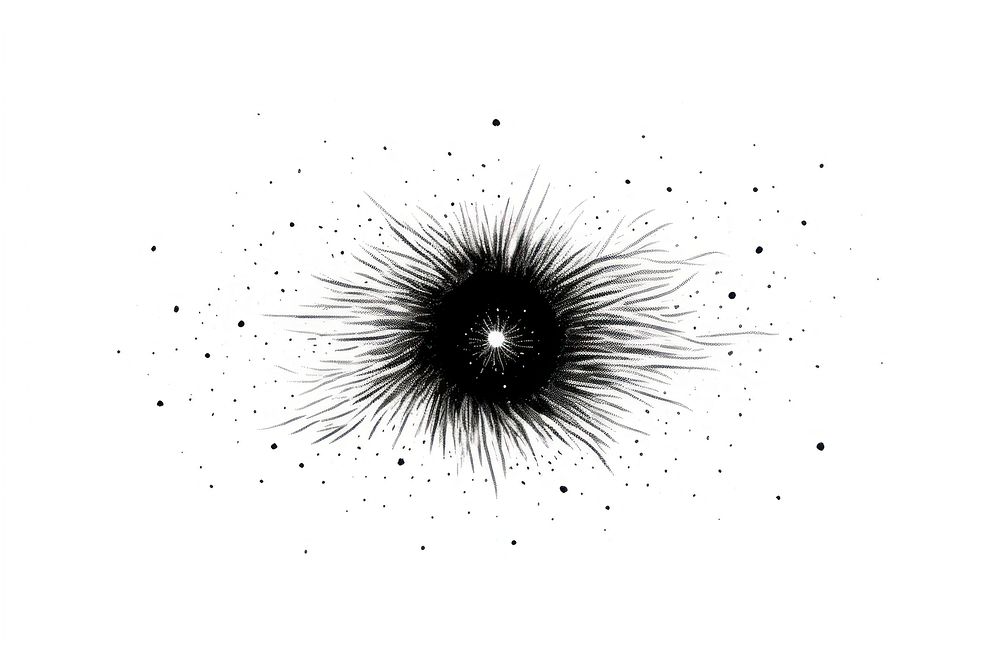 Galaxy celestial drawing fireworks sketch.