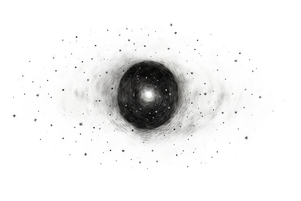 Galaxy celestial astronomy drawing sphere.
