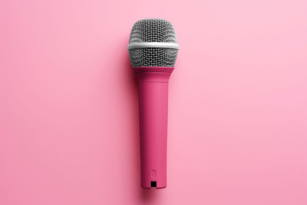 Pink microphone
