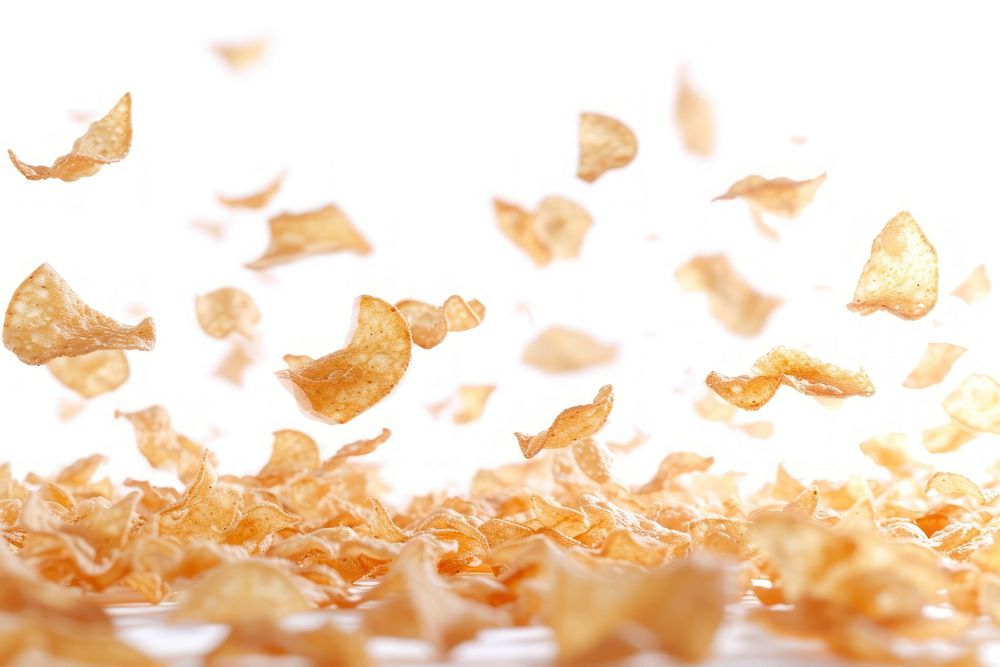 Chips backgrounds food leaf.