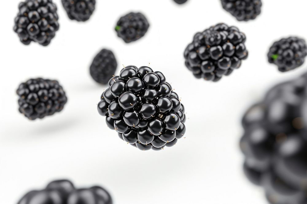 Blackberrys fruit plant food.