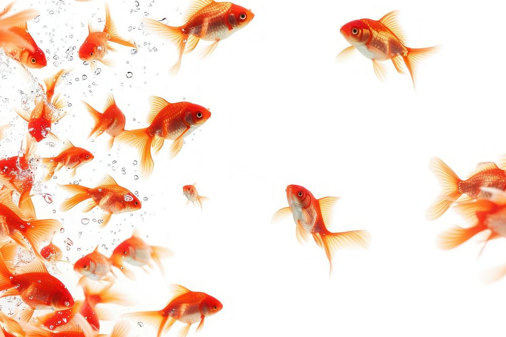 Goldfish backgrounds animal red.