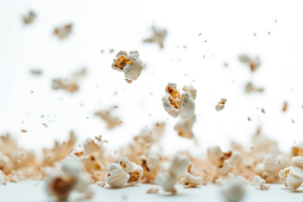 Popcorn white splattered animal.