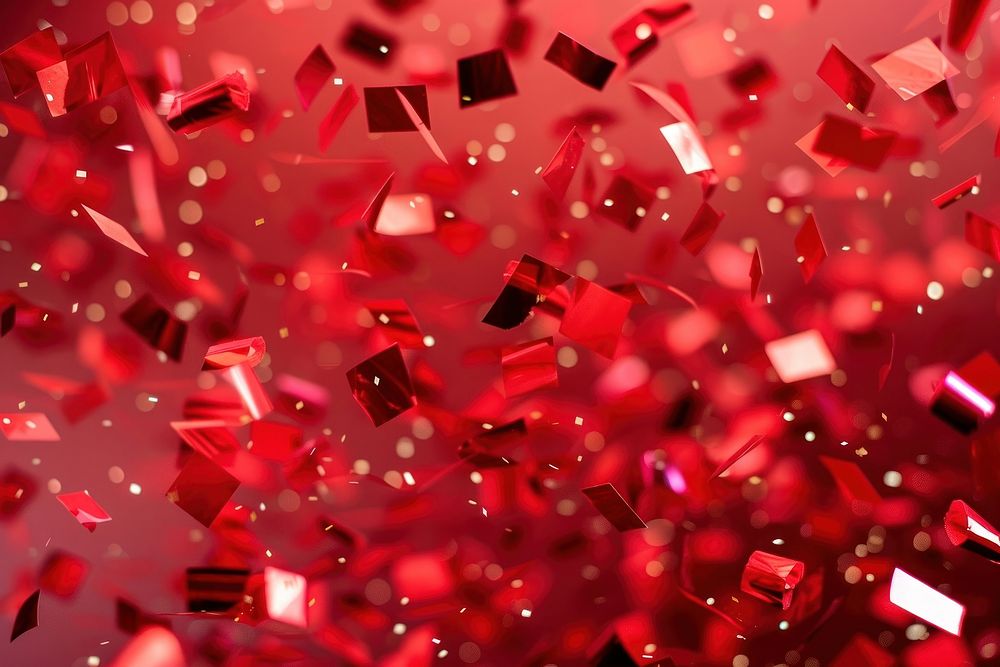 Red confetti background backgrounds celebration decoration.