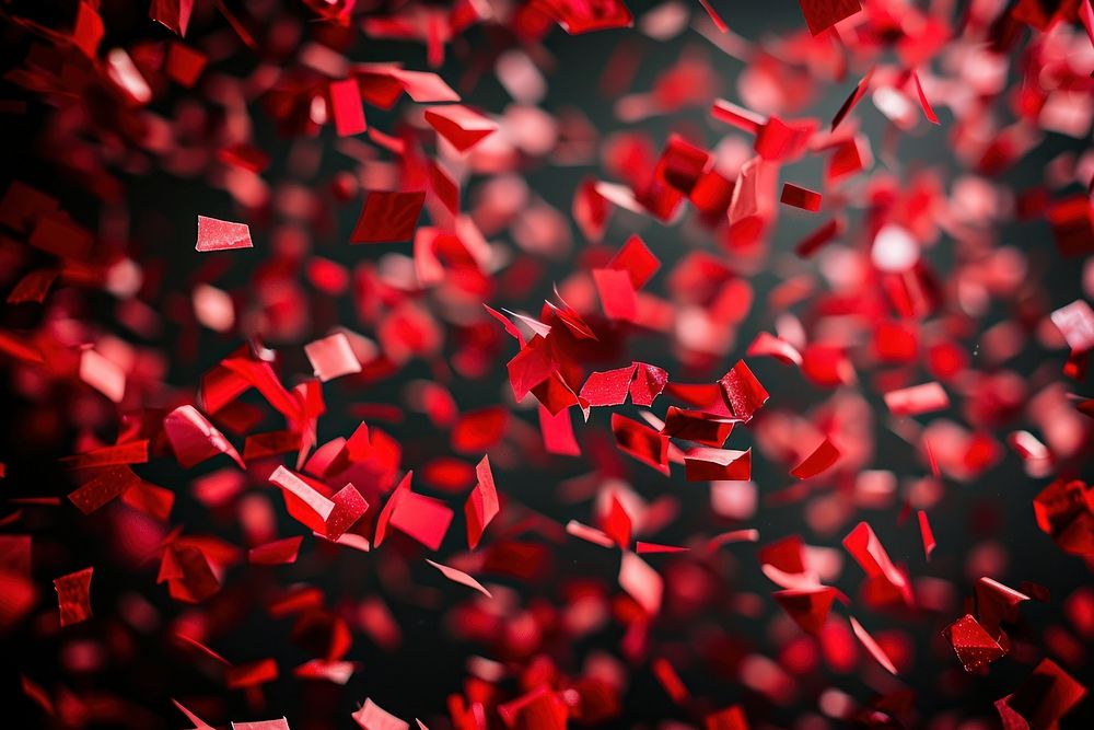 Red confetti background backgrounds petal celebration.