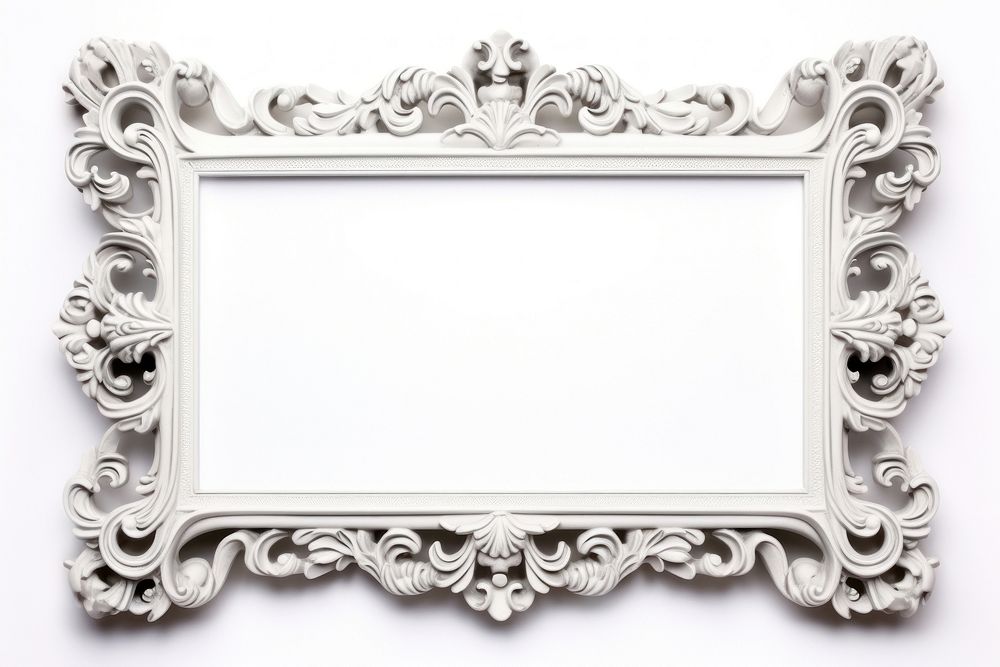 Baroque backgrounds frame white.