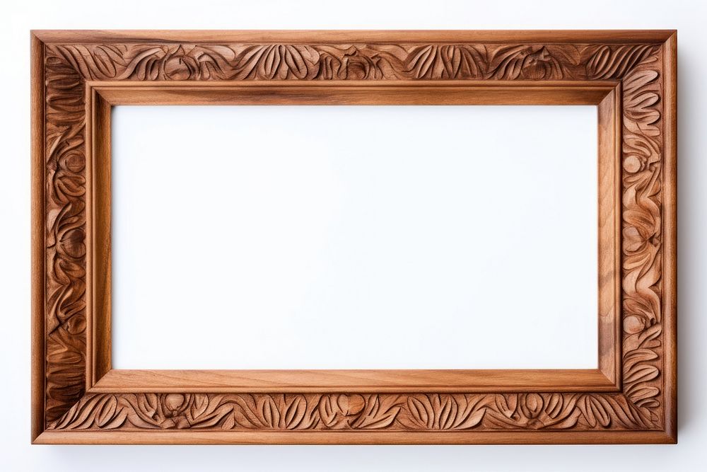 Teak wood backgrounds frame white background.