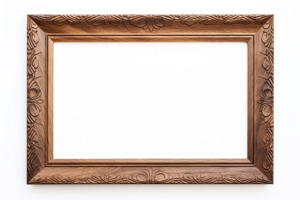 Teak wood backgrounds frame white background.