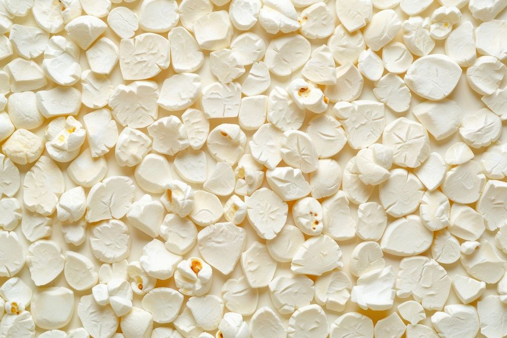 Mosaic tiles of popcorn backgrounds dessert white.