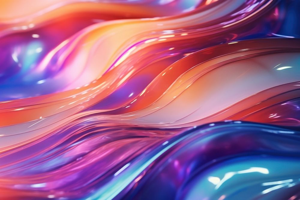 Holographic abstract fluid backgrounds graphics pattern.