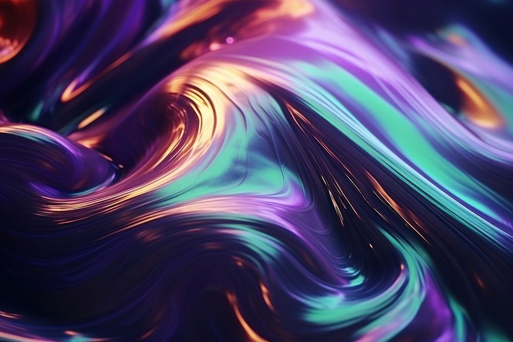 Holographic abstract fluid backgrounds graphics pattern.