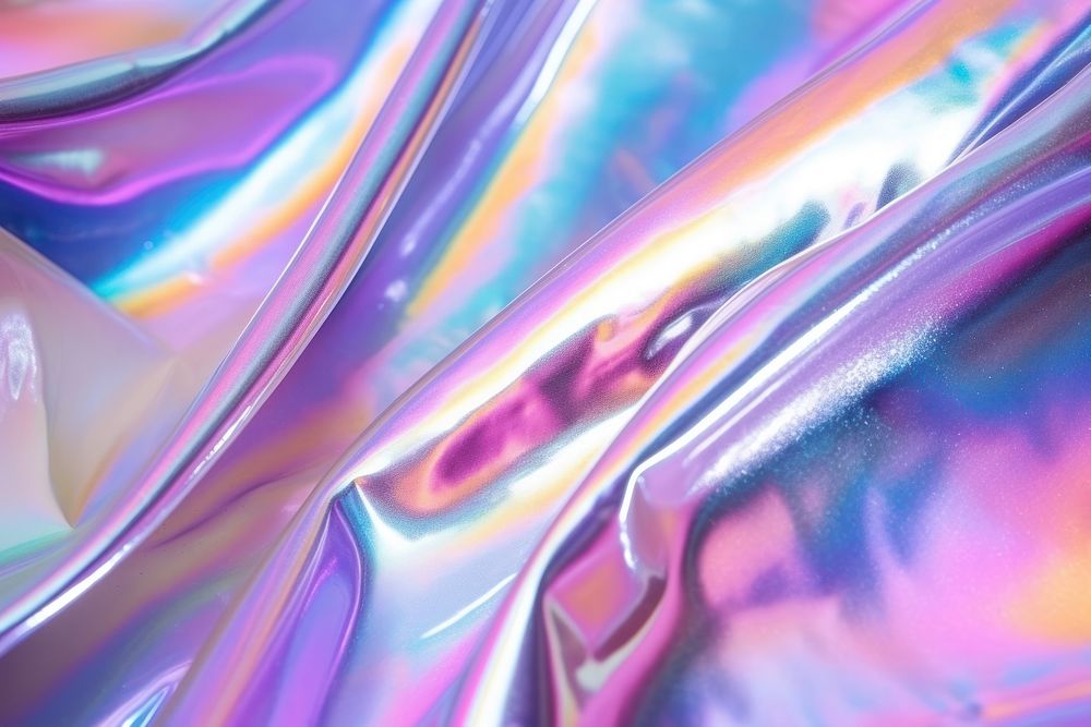 Holographic plastic wrap texture backgrounds rainbow aluminium.