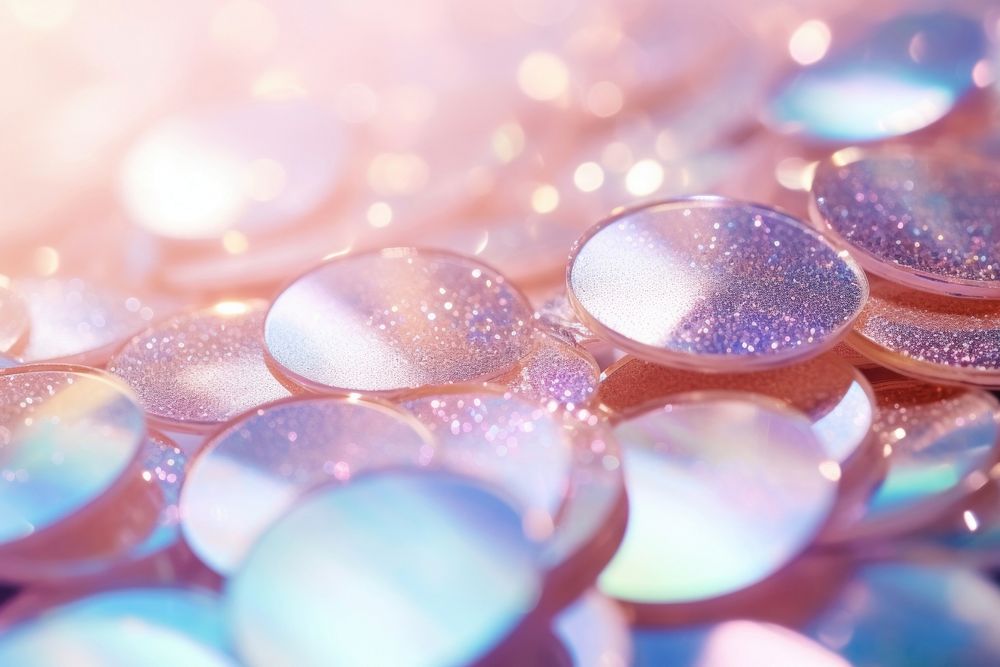 Holographic rose gold glitter backgrounds pill.