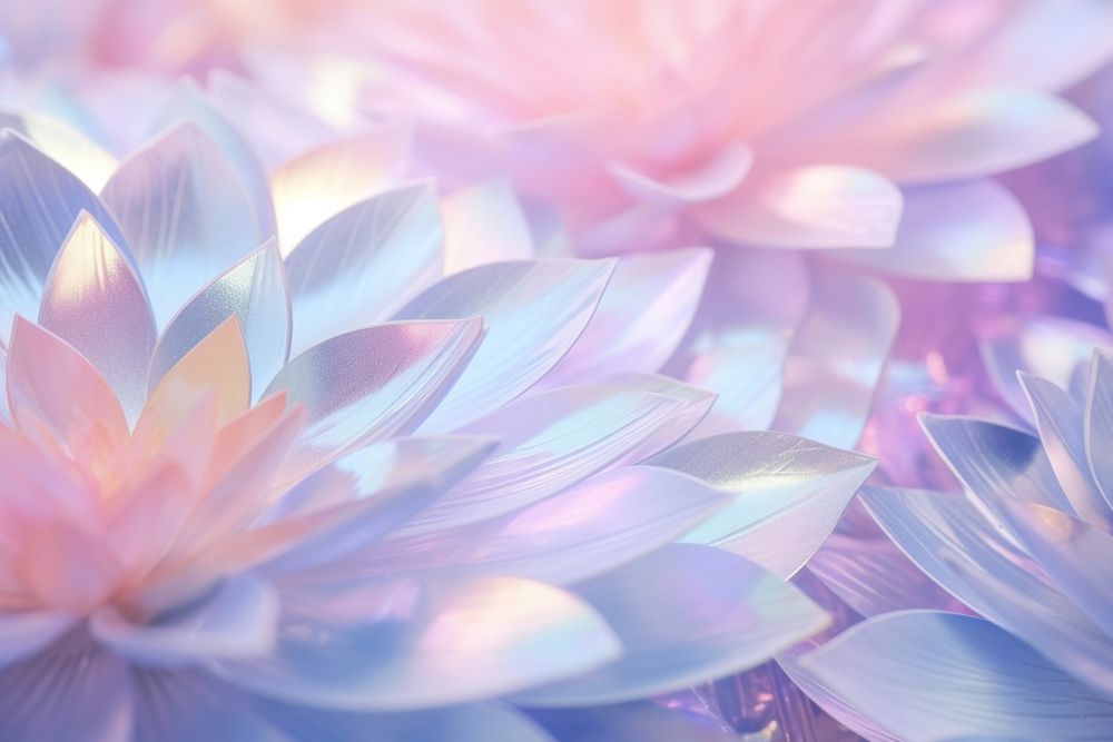Holographic flower petals background backgrounds graphics pattern.