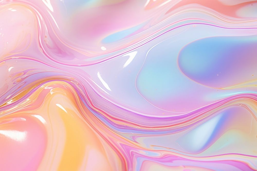 Holographic fluid art backgrounds rainbow accessories.