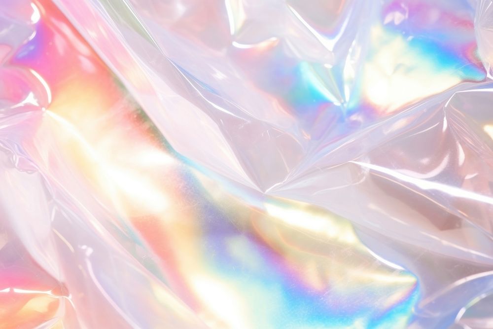 Holographic plastic wrap texture transparent backgrounds rainbow.