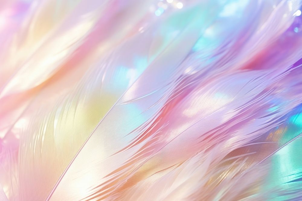 Holographic feather texture backgrounds graphics pattern.