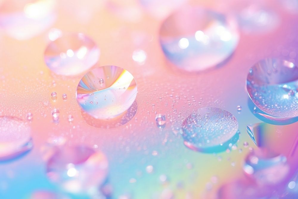 Holographic water background backgrounds rainbow petal.