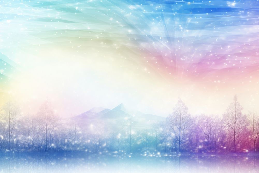 Holographic winter background landscape backgrounds outdoors.