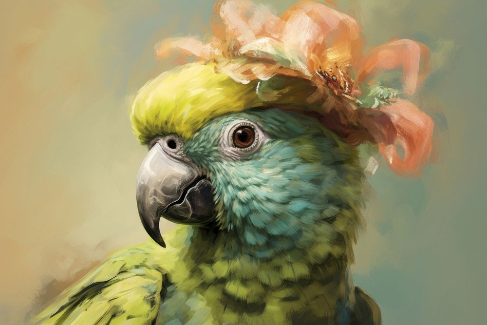 Lovebird animal portrait parrot.