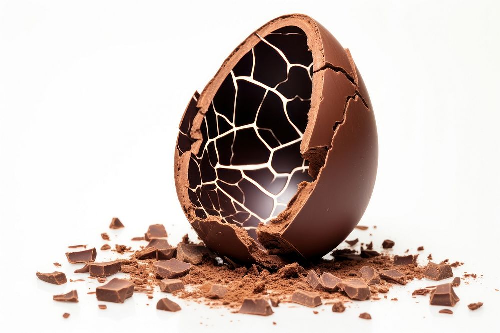 Chocolate Easter egg chocolate broken easter.